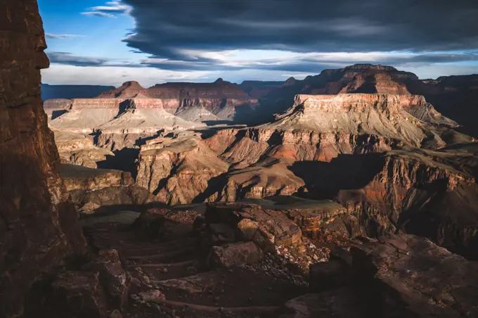 View of the Grand Canyon from North Kaibab Trail, Arizona