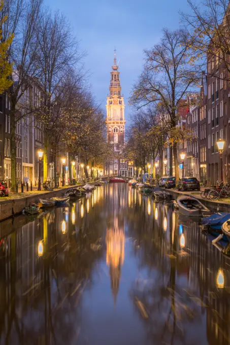 Staalmeestersbrug at blue hour in Amsterdam