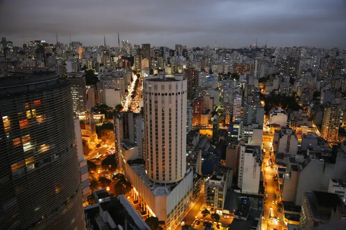 Skyline of Sao Paulo, Brazil.