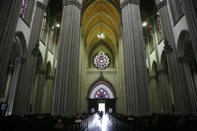 Catedral da Se, Sao Paulo, Brazil.