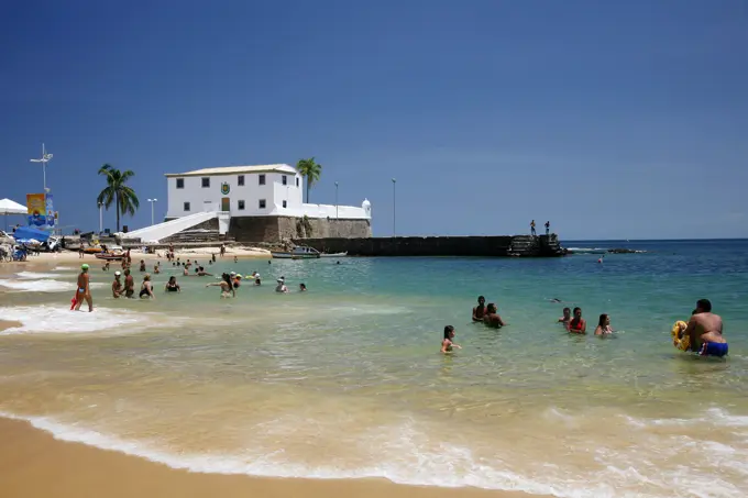 Porto da Barra beach, Salvador, Bahia, Brazil.