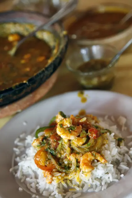 Moqueca dish, Salvador, Bahia, Brazil.