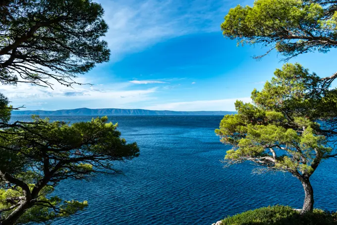 Makarska Riviera seafront on September, Croatia