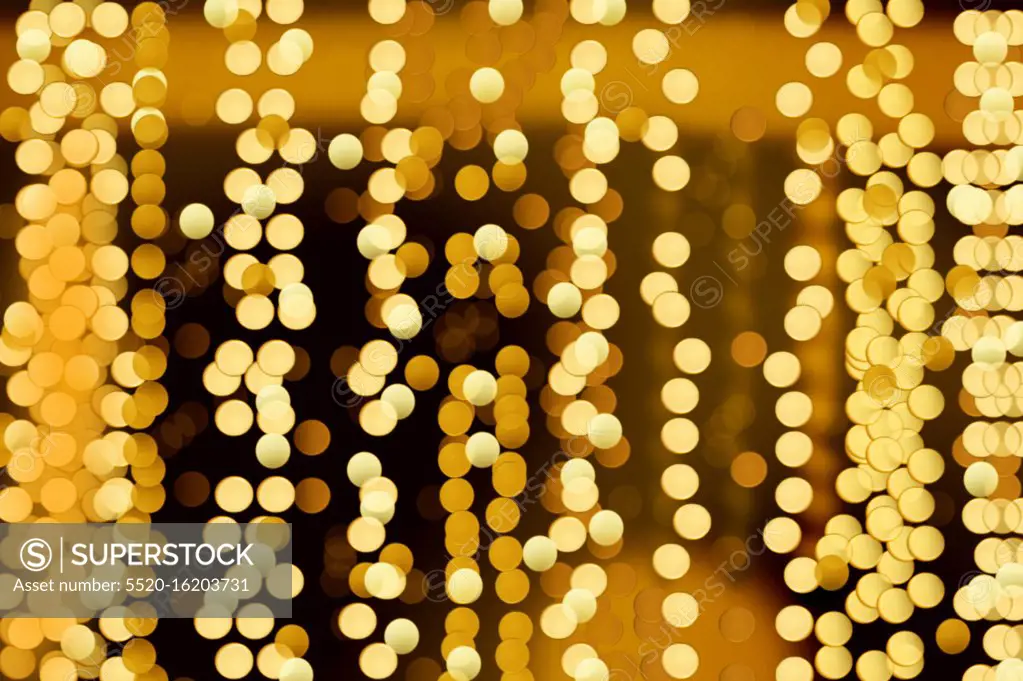 Gold spots bokeh background