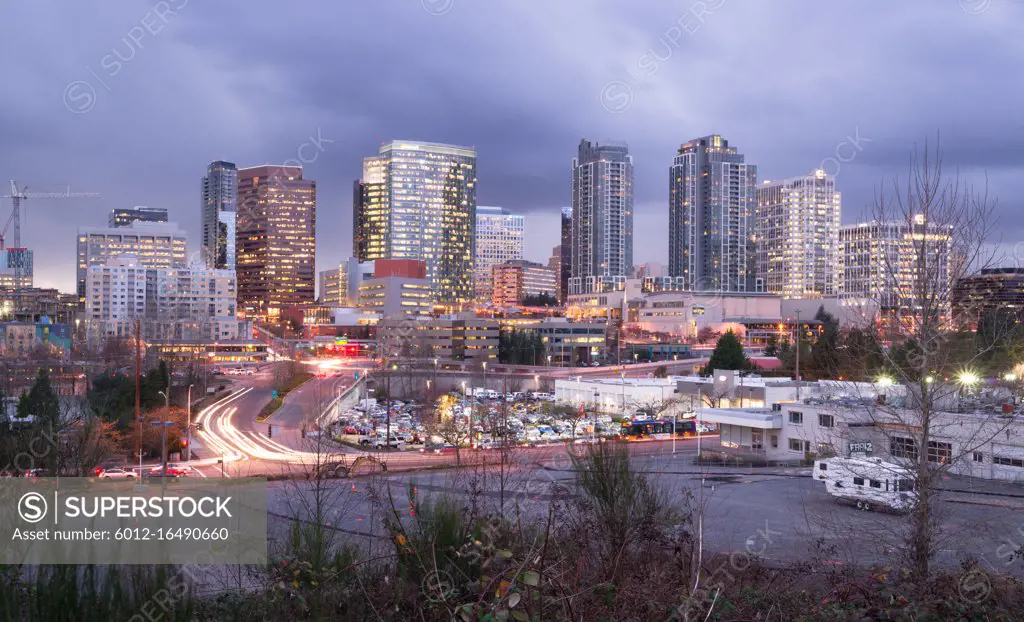 City landscape northwest city downtown urban landscape