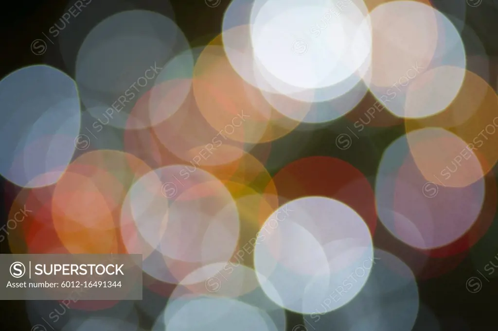 Multicolor Light Orb Background Defocused Screensaver