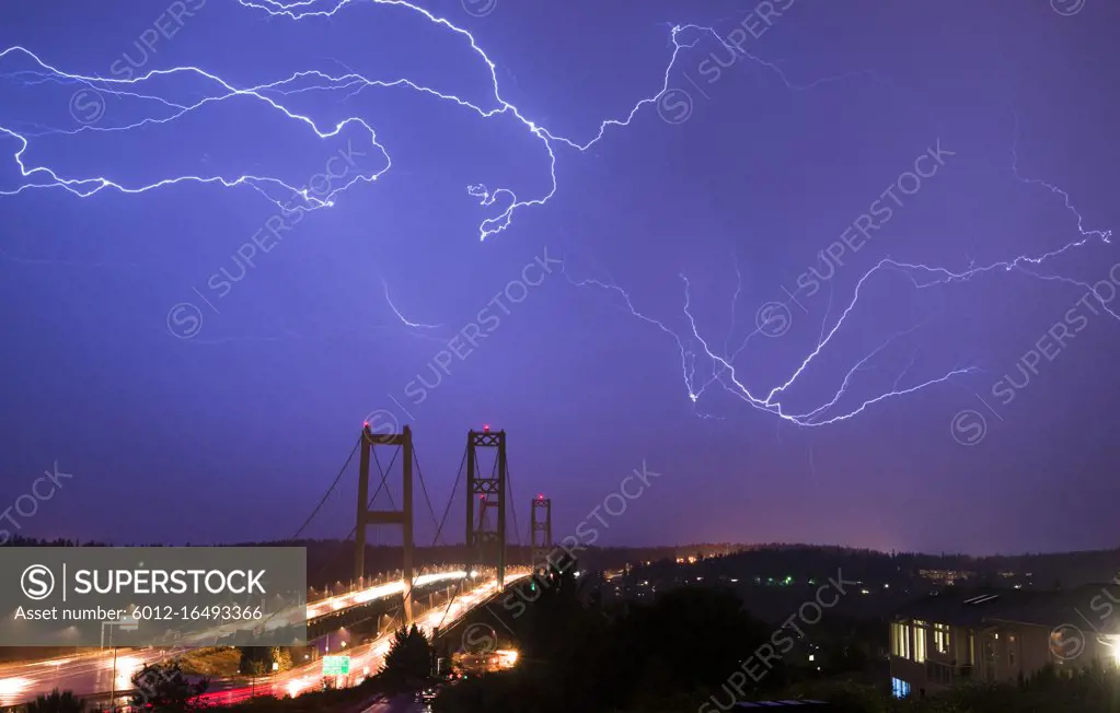 Spectacular storm shows it's power over the Tacoma Narrows