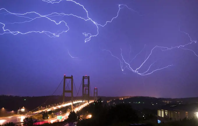 Spectacular storm shows it's power over the Tacoma Narrows