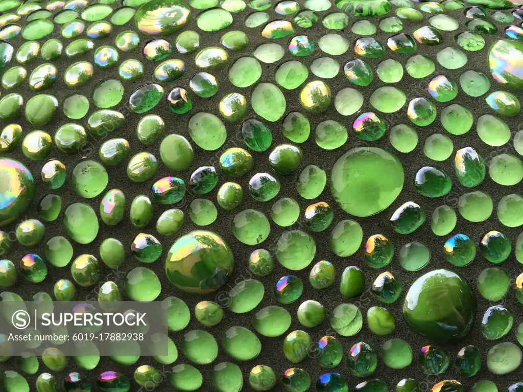 Glass balls background texture of glass balls.