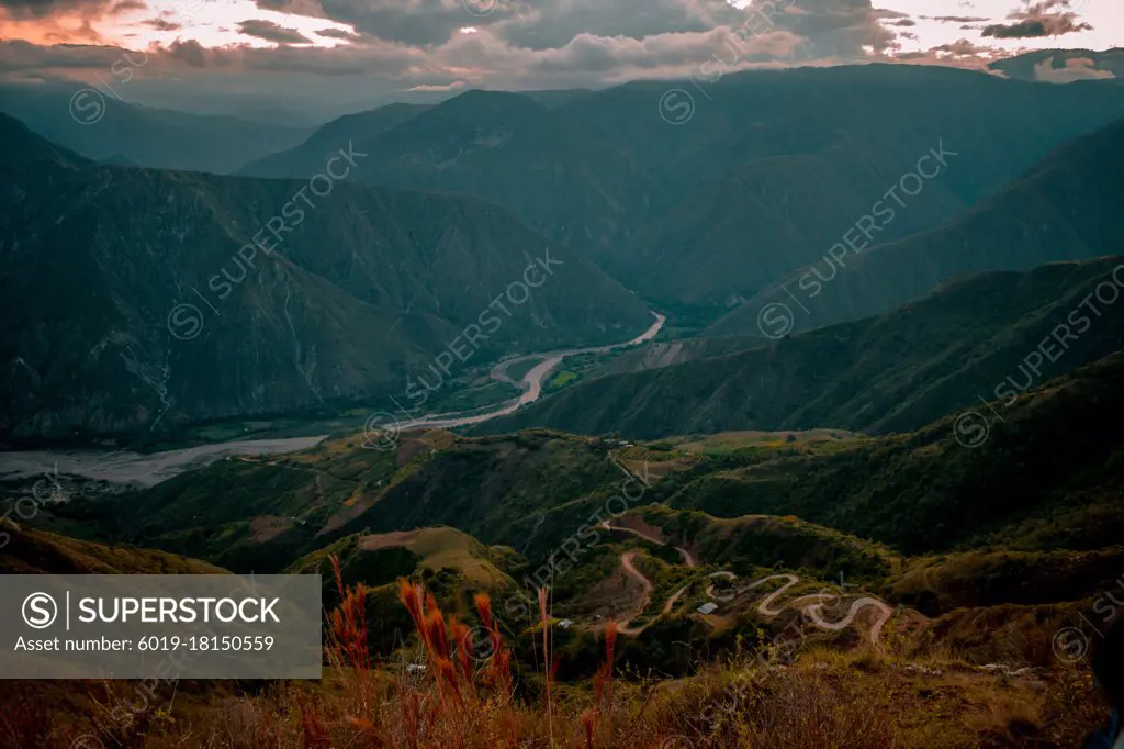 THE CHICAMOCHA CANYON IN COLOMBIA