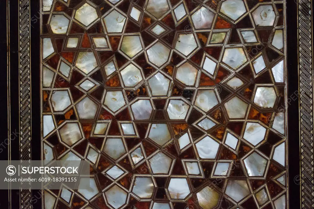 Ottoman art example of Mother of Pearl inlays from Turkey