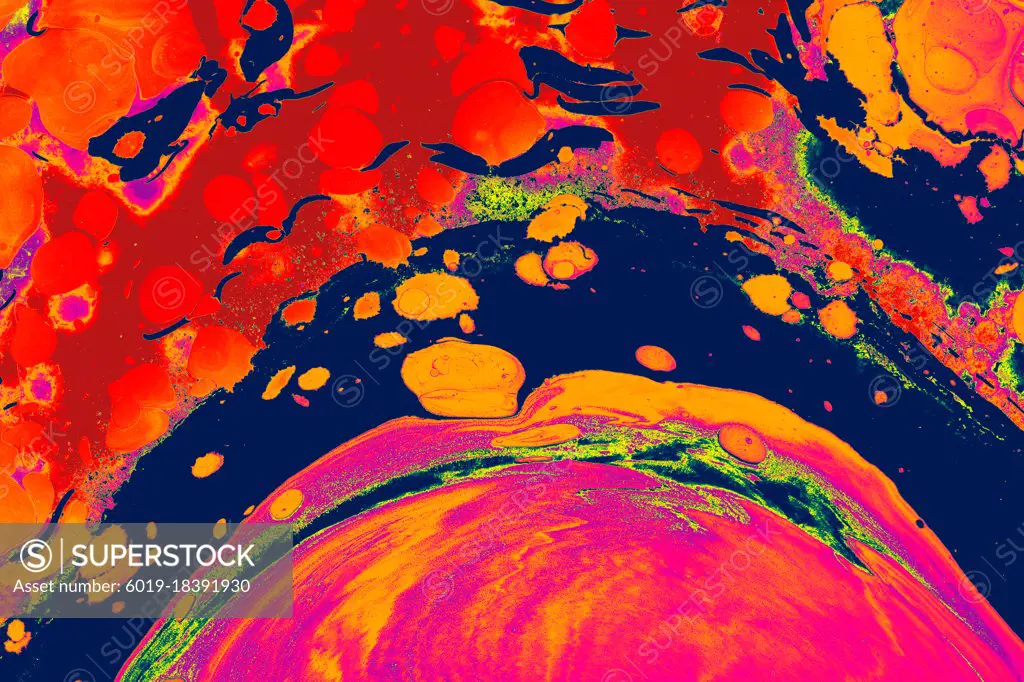 Ebru  marbling texture handmade wave background. Unique art  Liq