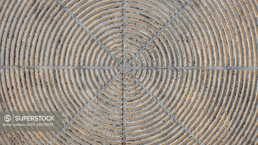 Rubber mat covered with fine sand