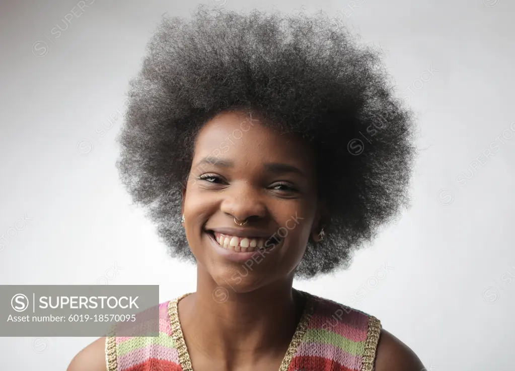 portrait of a young smiling woman