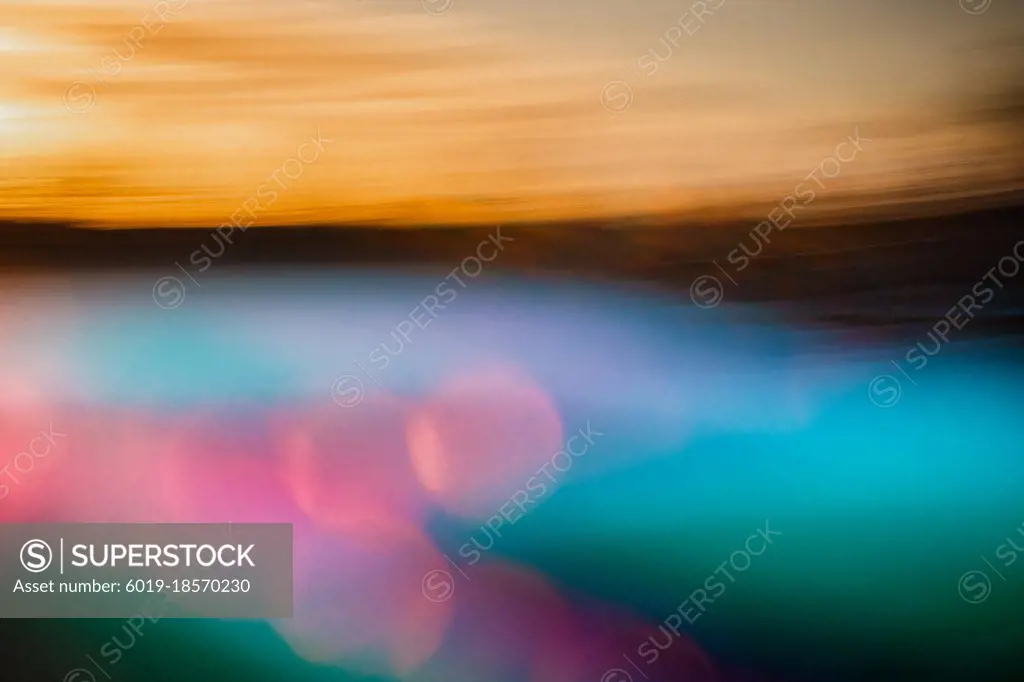 Joyous and bubbly creative spring sunset