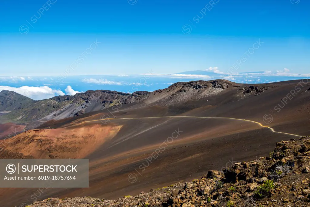 An overlooking view of nature in Maui, Hawaii