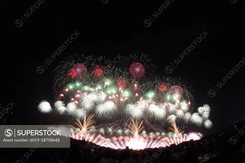 Akagawa Fireworks Festival in Japan