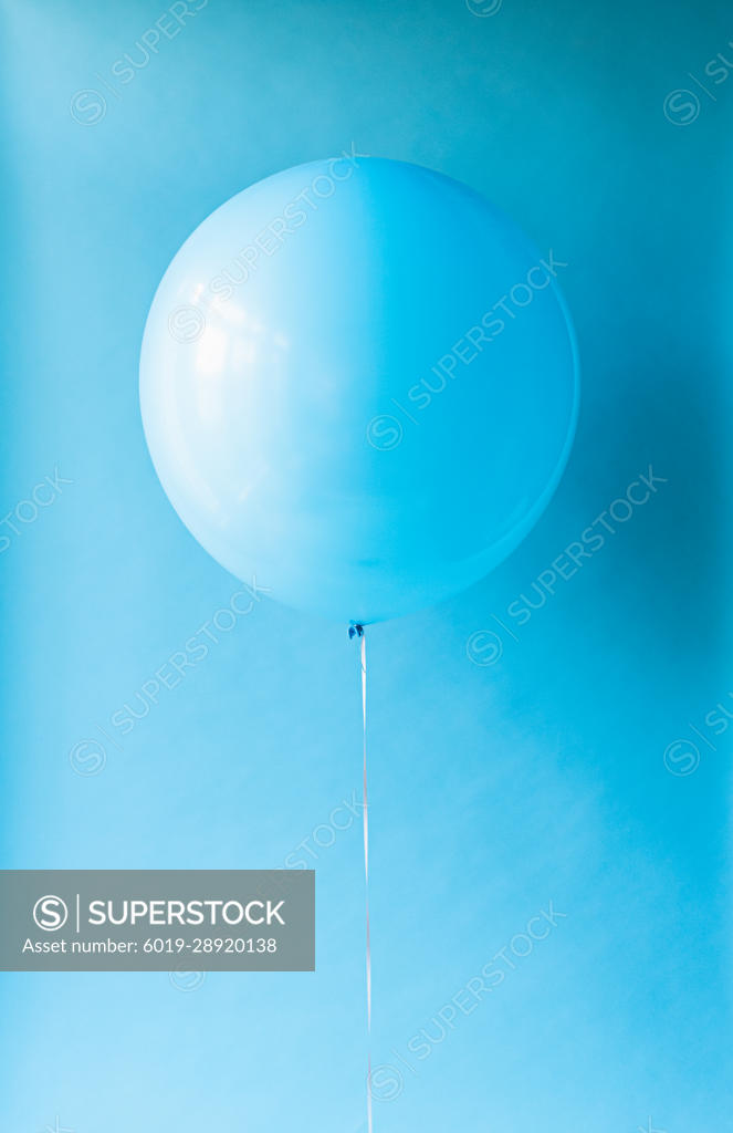 Blue Balloon Blue String Stock Photo 591885830
