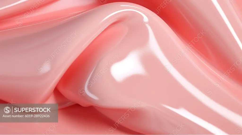 Glossy 3D pink background. Generative AI