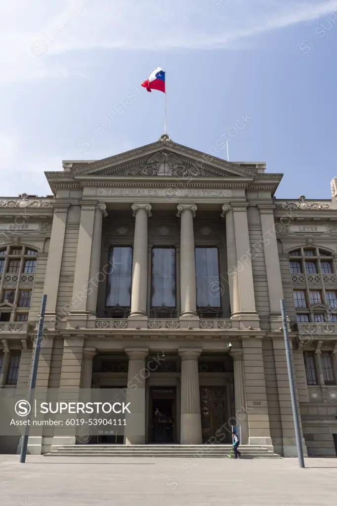 Palace of Justice building in Santiago, Chile