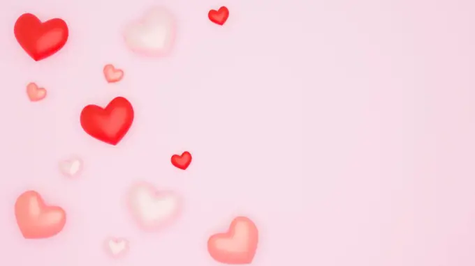 Valentines day background with Heart Shaped.