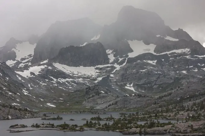 Rain, Banner Peak, Ansel Adams Wilderness, California