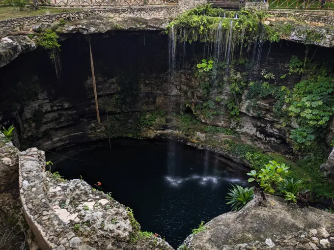 Blue Cenote in Yucatan, Mexico