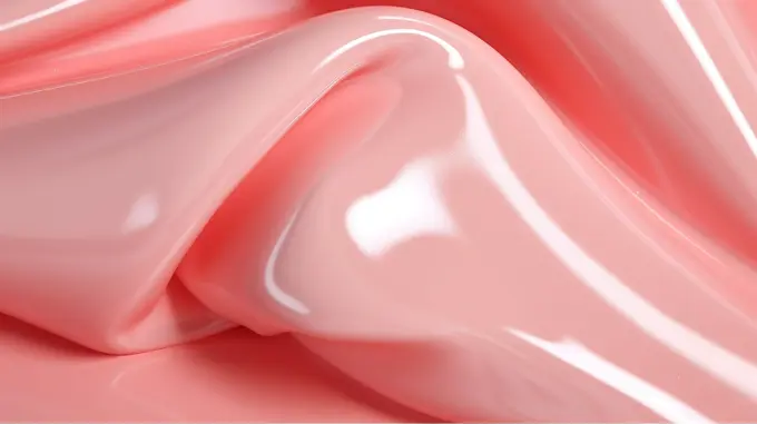 Glossy 3D pink background. Generative AI