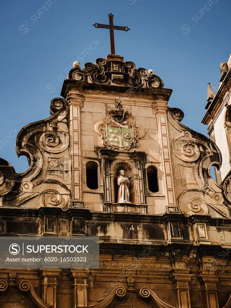 architectural detail of the Church of the Third Order of Saint Francis, Salvador, Bahia, Brazil