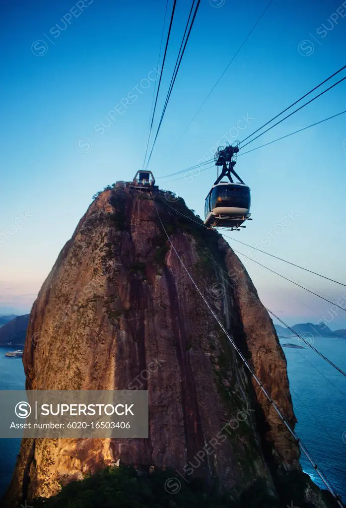 Tram to sugarloaf mountain, Rio de Janeiro, Brazil