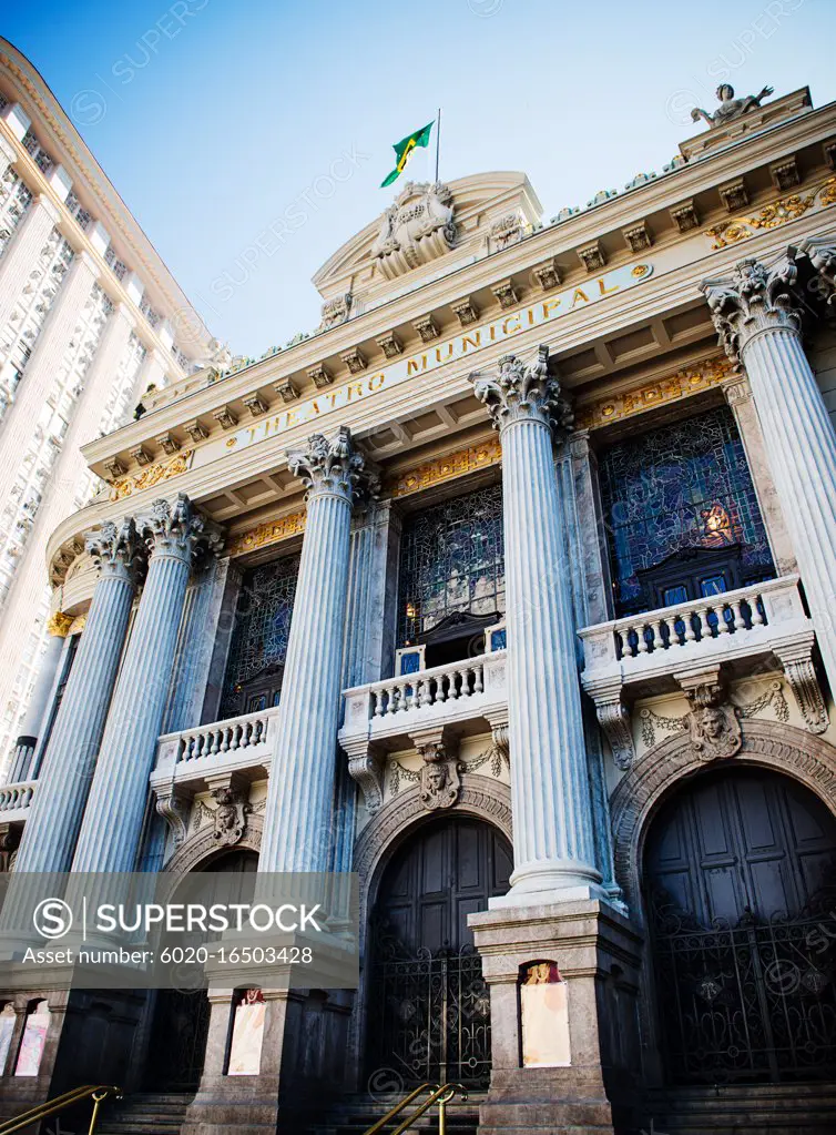 Municipal Theater of Rio de Janeiro founded in 1909, Brazil