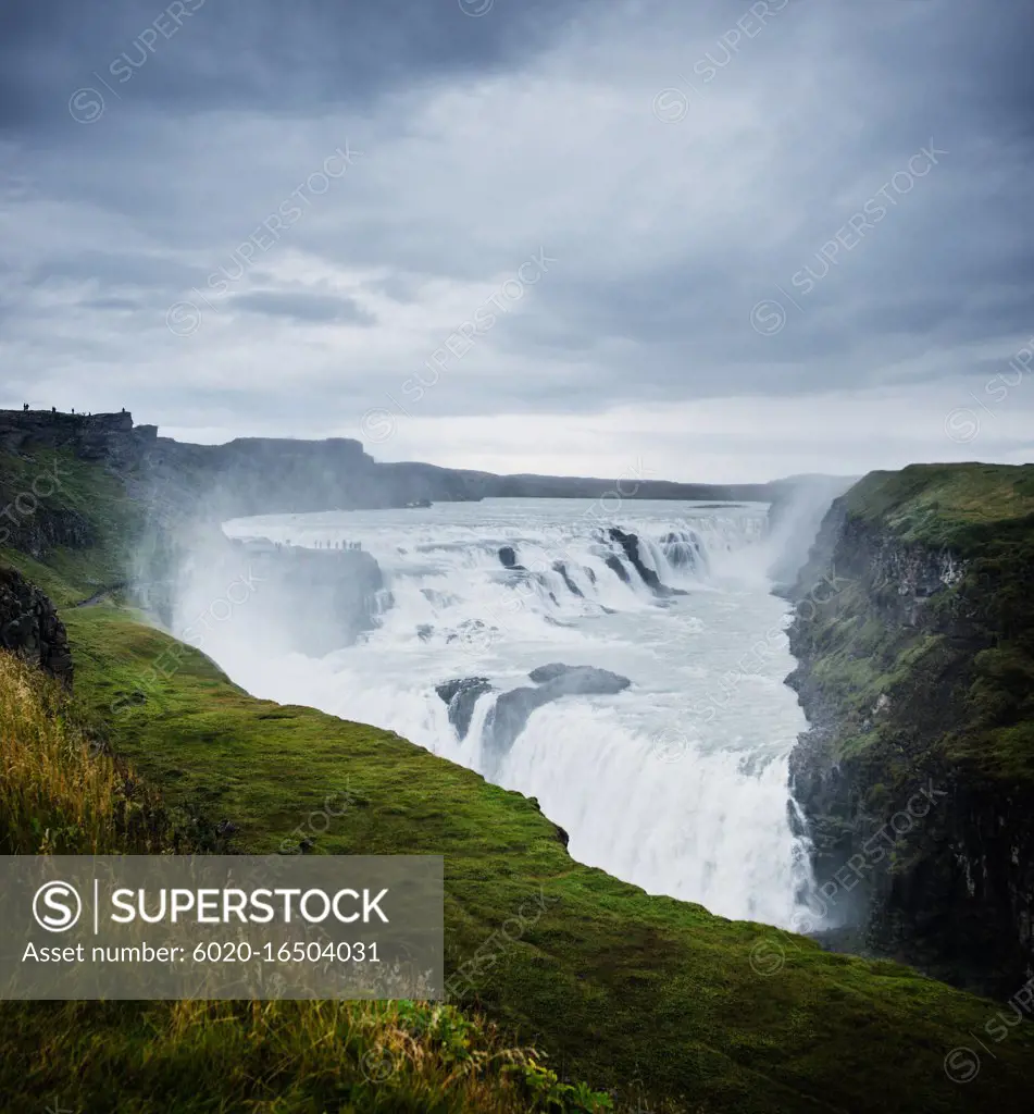 Gullfoss waterfall in the golden circle, Iceland, Scandinavia, Europe