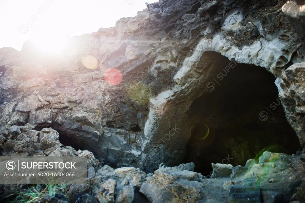 Cave in Mývatn , myvatn, Iceland, Scandinavia, Iceland, Europe