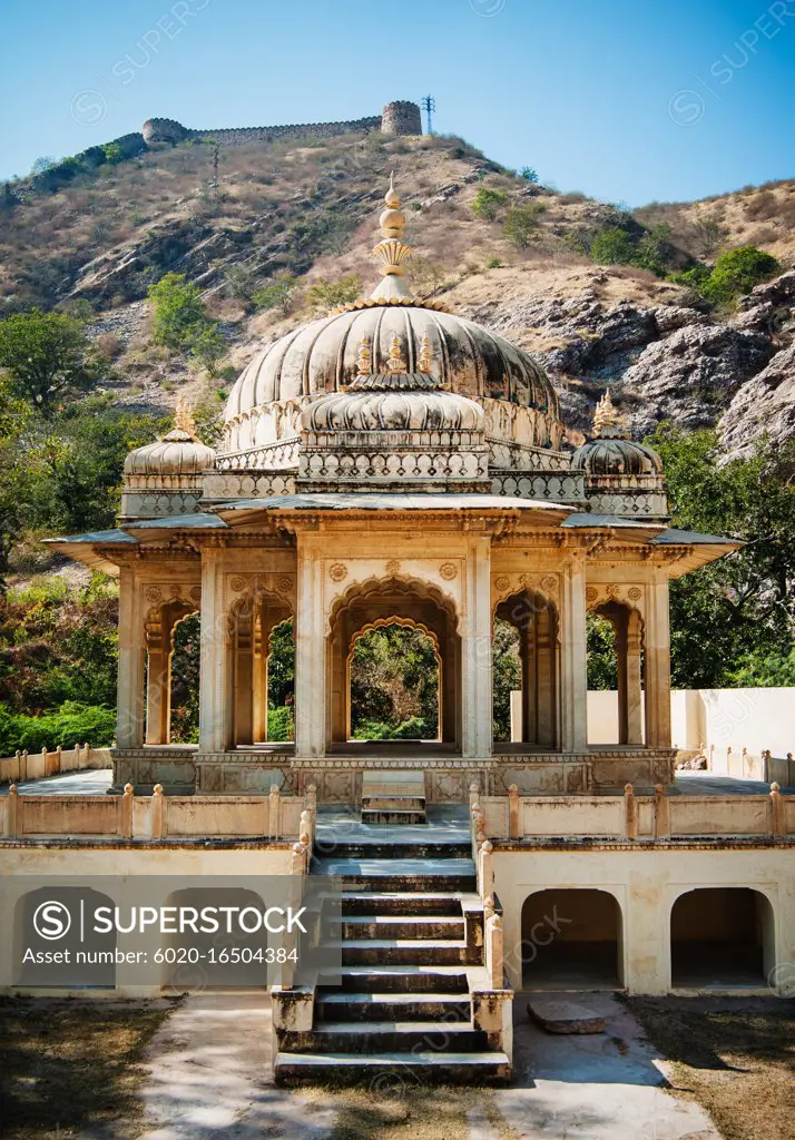 Gatore Ki Chhatriyan temple in Jaipur, India