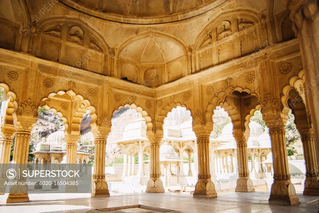 Gatore Ki Chhatriyan temple in Jaipur, India