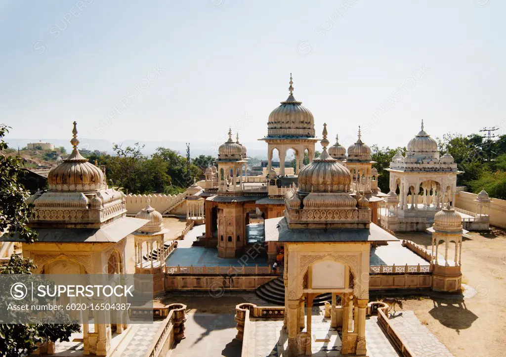 Gatore Ki Chhatriyan temple in Jaipur, India