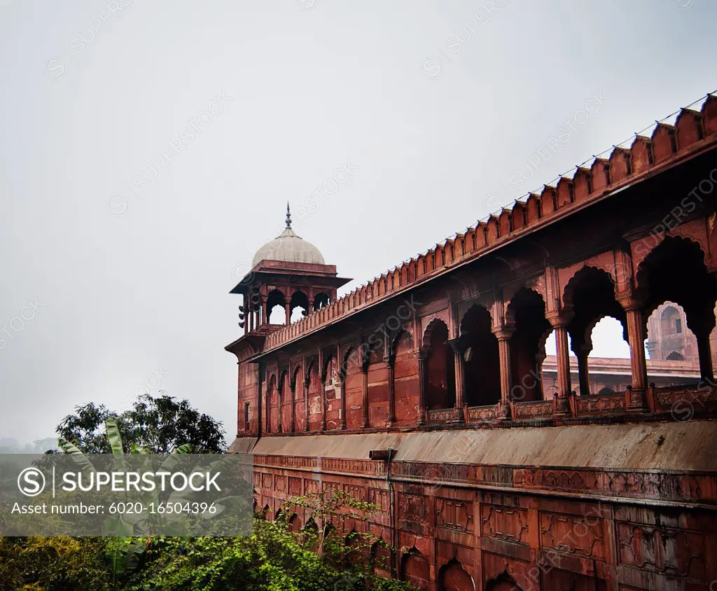 architectural detail of a mosque, Jama Masjid, Delhi, India