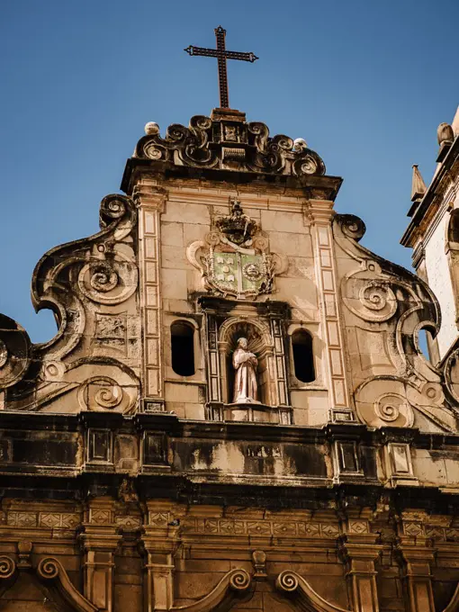 architectural detail of the Church of the Third Order of Saint Francis, Salvador, Bahia, Brazil