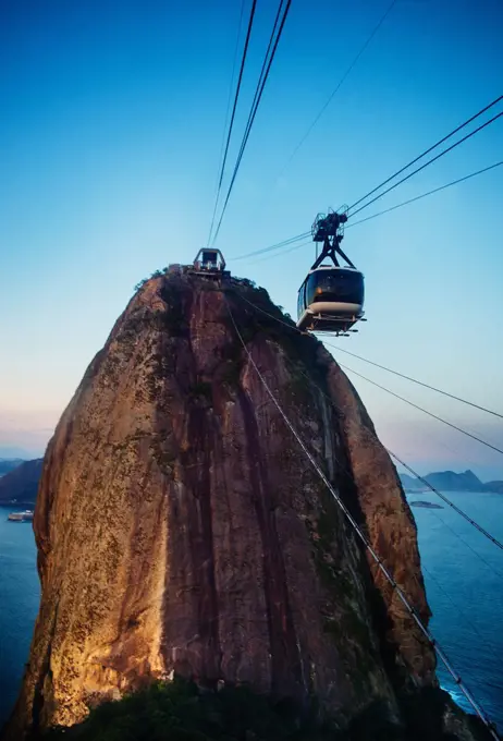 Tram to sugarloaf mountain, Rio de Janeiro, Brazil