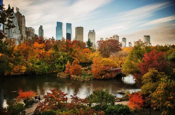 Autumn in Central Park, New York City 