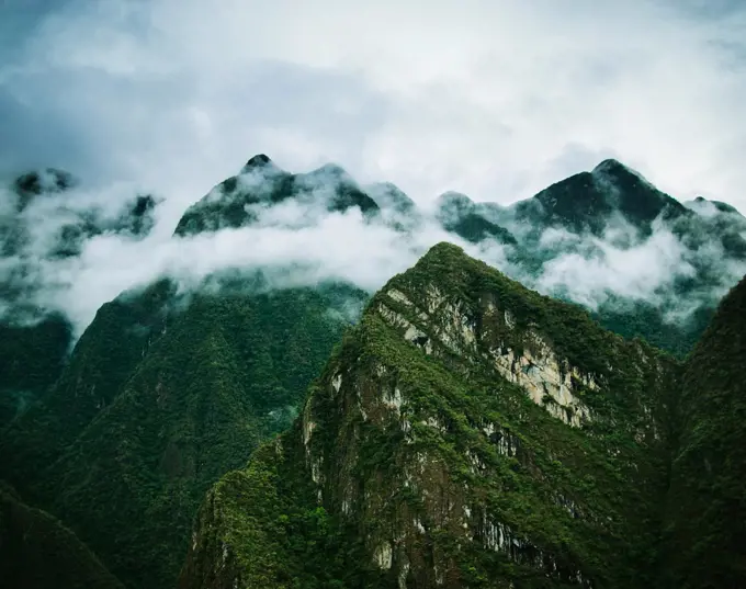 The Andes Mountains, Cusco province, Peru, South America