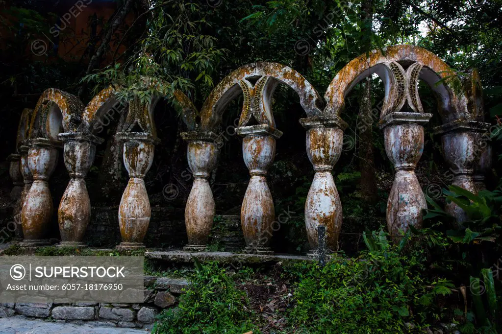 Xilitla ruins in Mexico pueblo magico place