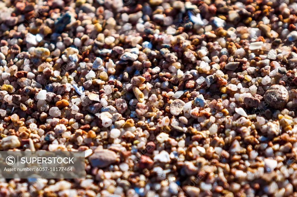 Sand close up macro isolated with different colors and type