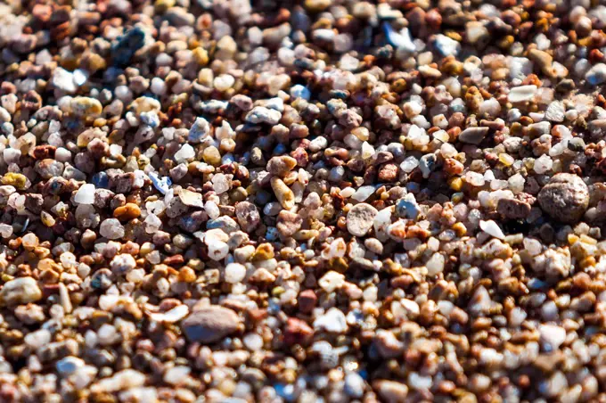 Sand close up macro isolated with different colors and type