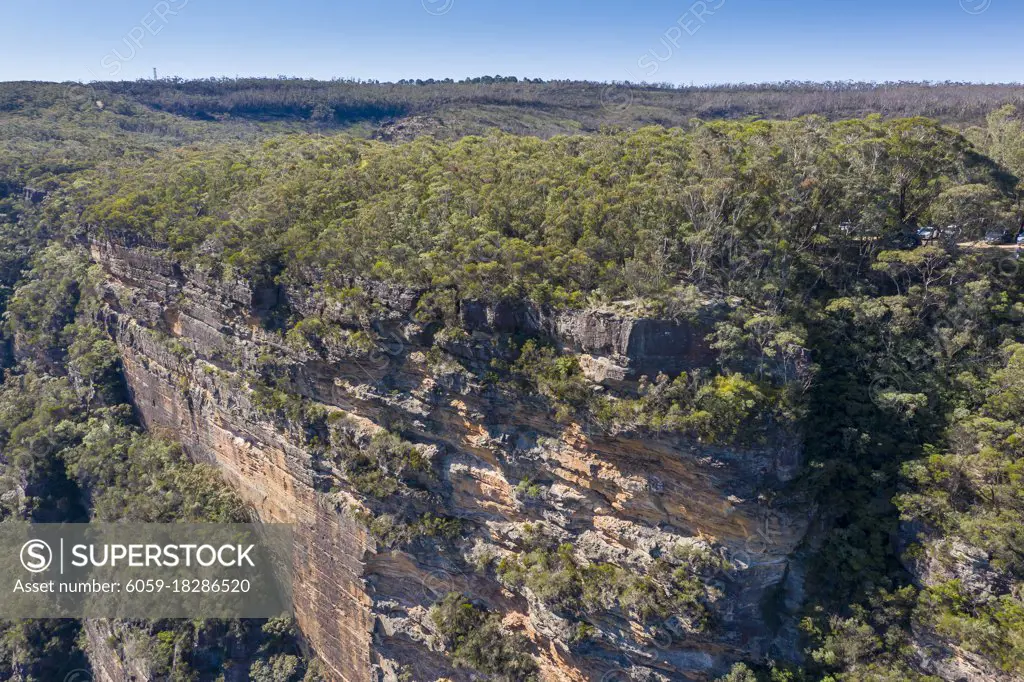 The Kedumba Pass in The Blue Mountains in New South Wales in Australia