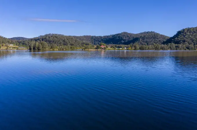 The Hawkesbury River in regional New South Wales in Australia