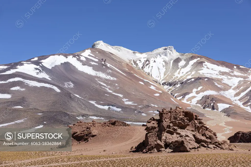 Area near the Argentine border with Chile in the Andean Central Volcanic Zone, Antofagasta Region, Chile. 