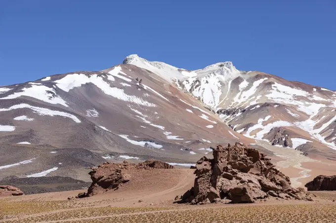 Area near the Argentine border with Chile in the Andean Central Volcanic Zone, Antofagasta Region, Chile. 