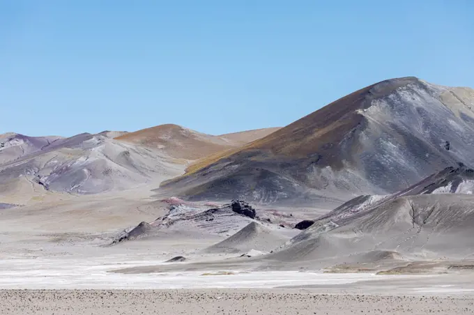 Area near the Argentine border with Chile in the Andean Central Volcanic Zone, Antofagasta Region, Chile. 