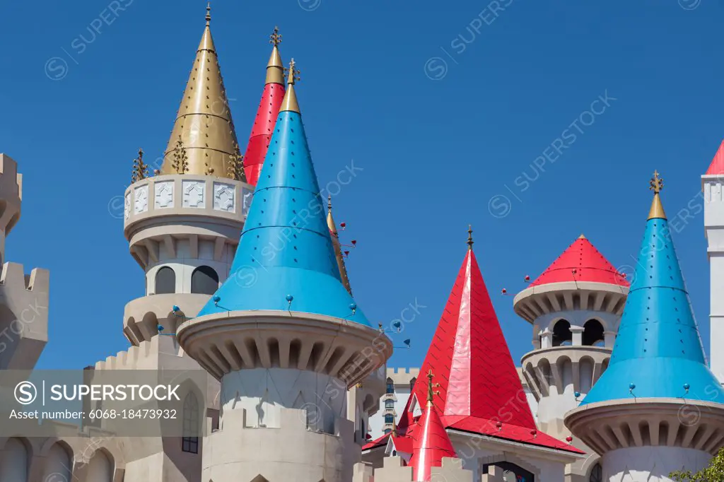 LAS VEGAS, NEVADA, USA - AUGUST 1 : Walt Disney Castle in Las Vegas on August 1, 2011